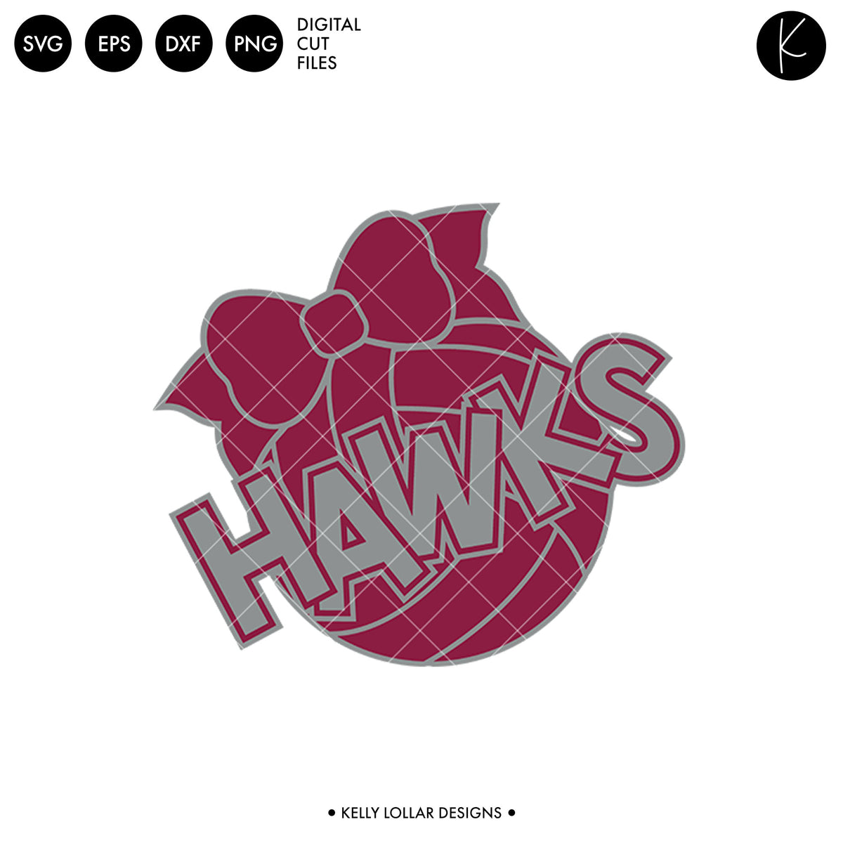 Hawks Volleyball Bundle | SVG DXF EPS PNG Cut Files