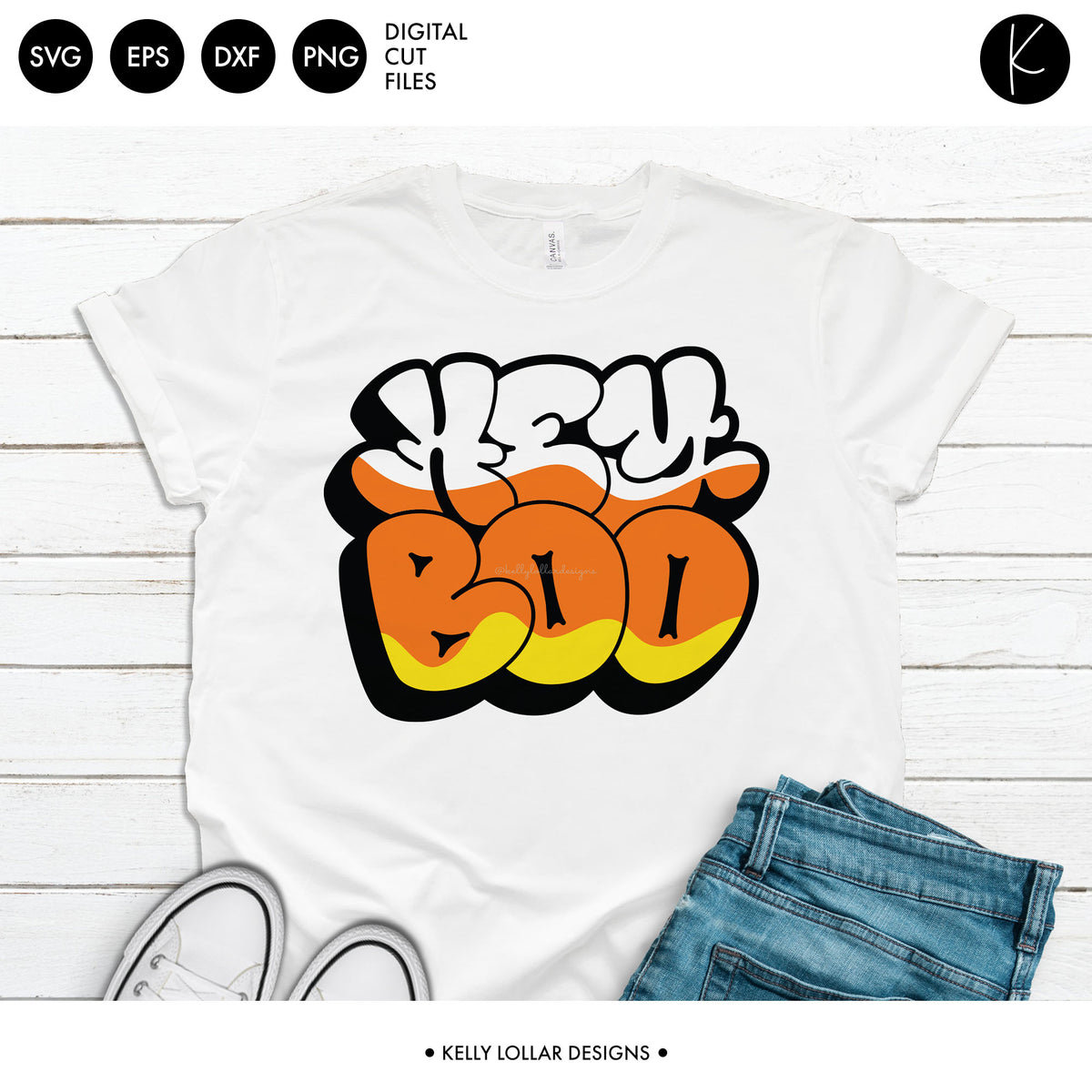 Hey Boo Graffiti | SVG DXF EPS PNG Cut Files
