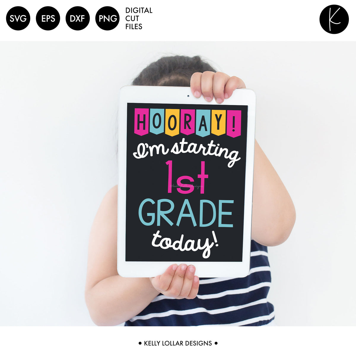 Hooray I&#39;m Starting School Today | SVG DXF EPS PNG Cut Files