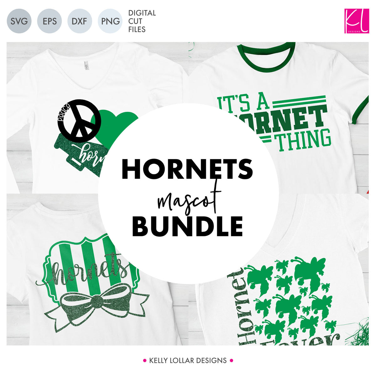 Hornets Mascot Bundle | SVG DXF EPS PNG Cut Files