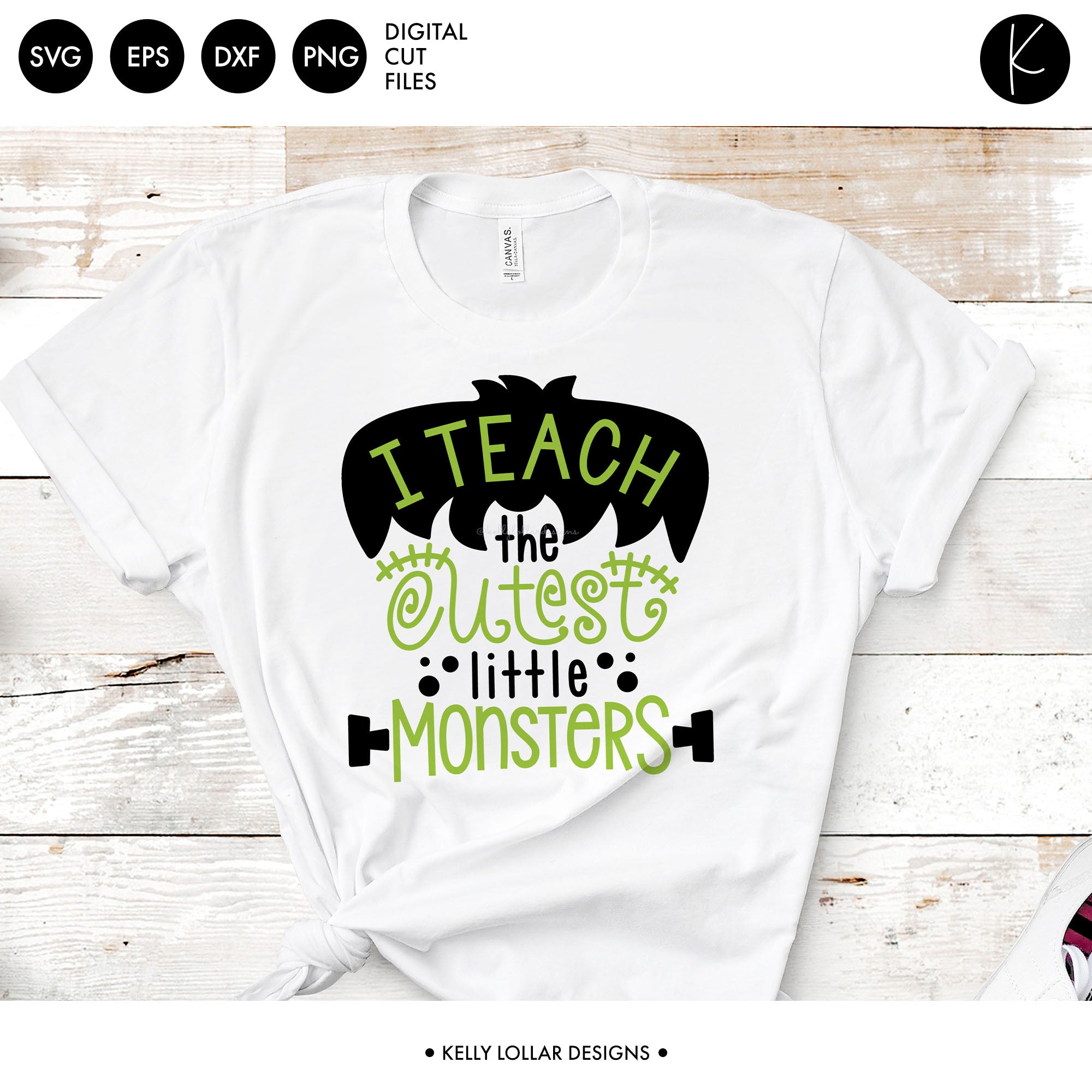 teacher monsters I Teach the Cutest Little Monsters | SVG DXF EPS PNG Cut Files