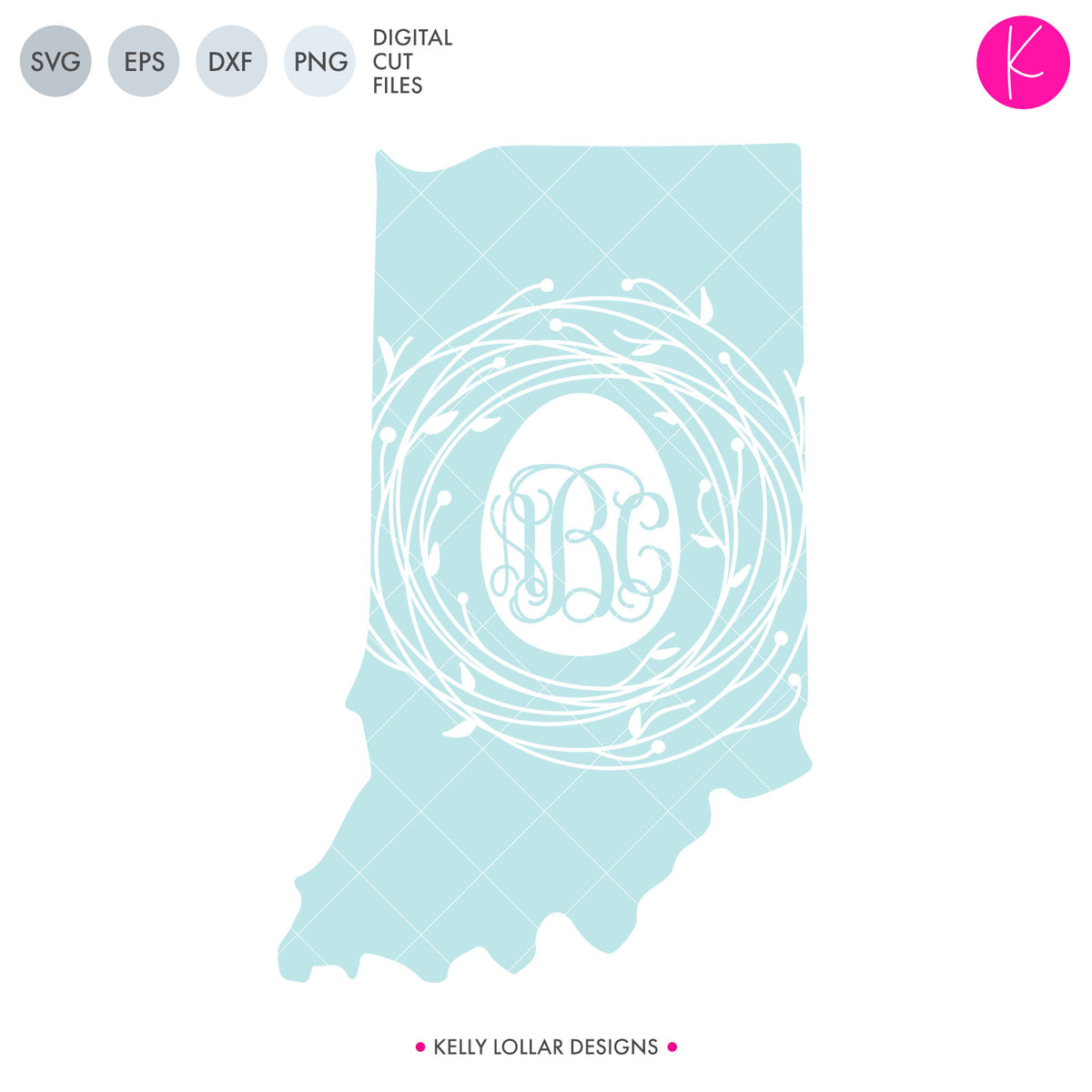 Indiana State Bundle | SVG DXF EPS PNG Cut Files