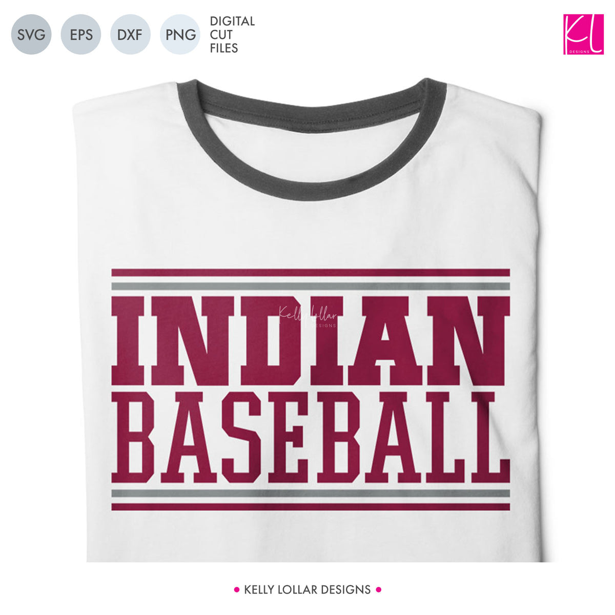Indians Baseball &amp; Softball Bundle | SVG DXF EPS PNG Cut Files