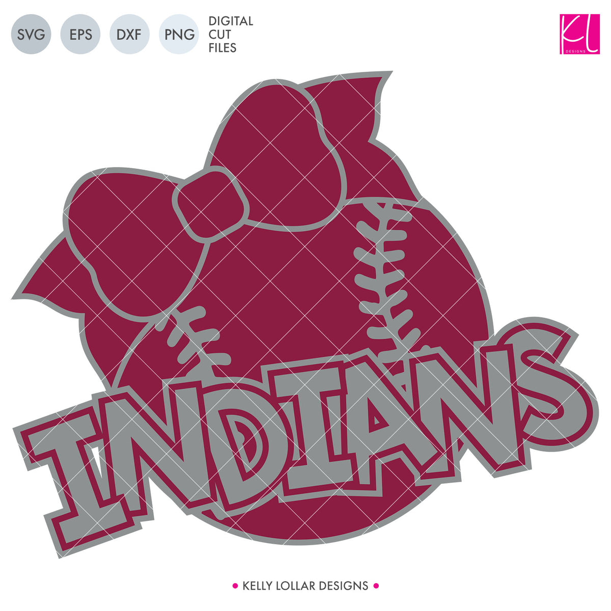 Indians Baseball &amp; Softball Bundle | SVG DXF EPS PNG Cut Files