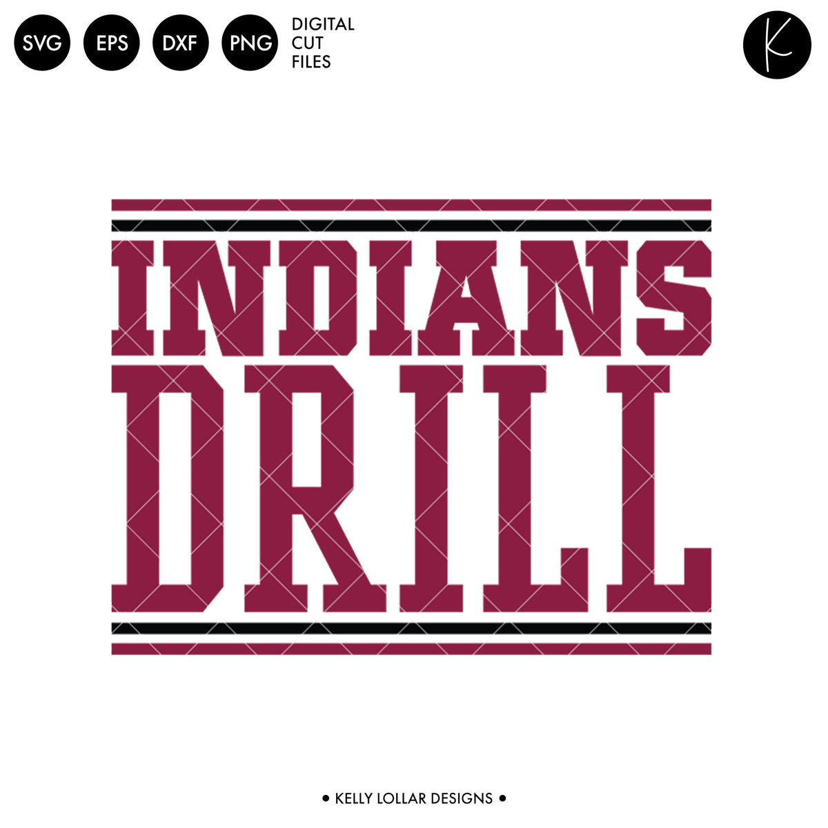 Indians Drill Bundle | SVG DXF EPS PNG Cut Files