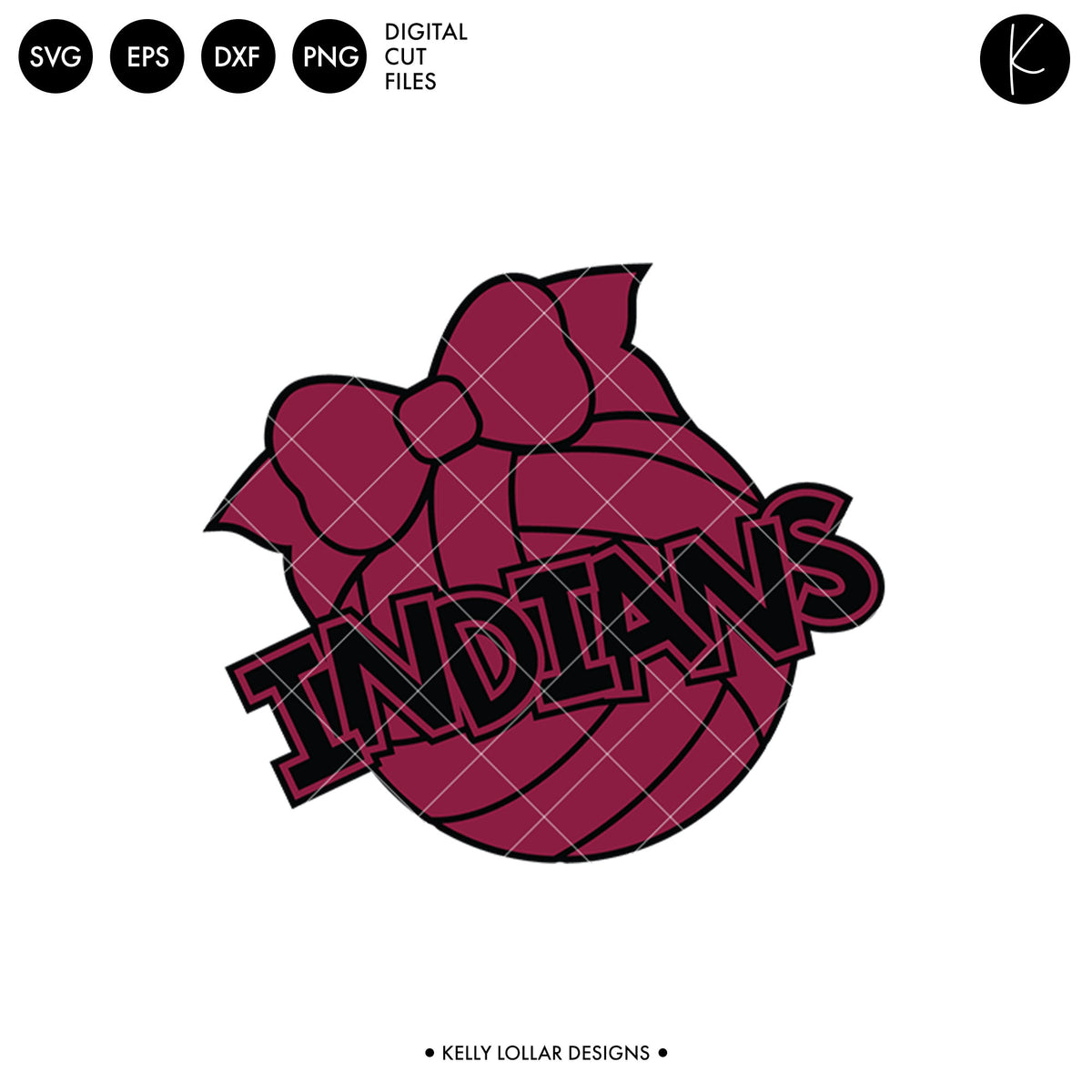 Indians Volleyball Bundle | SVG DXF EPS PNG Cut Files