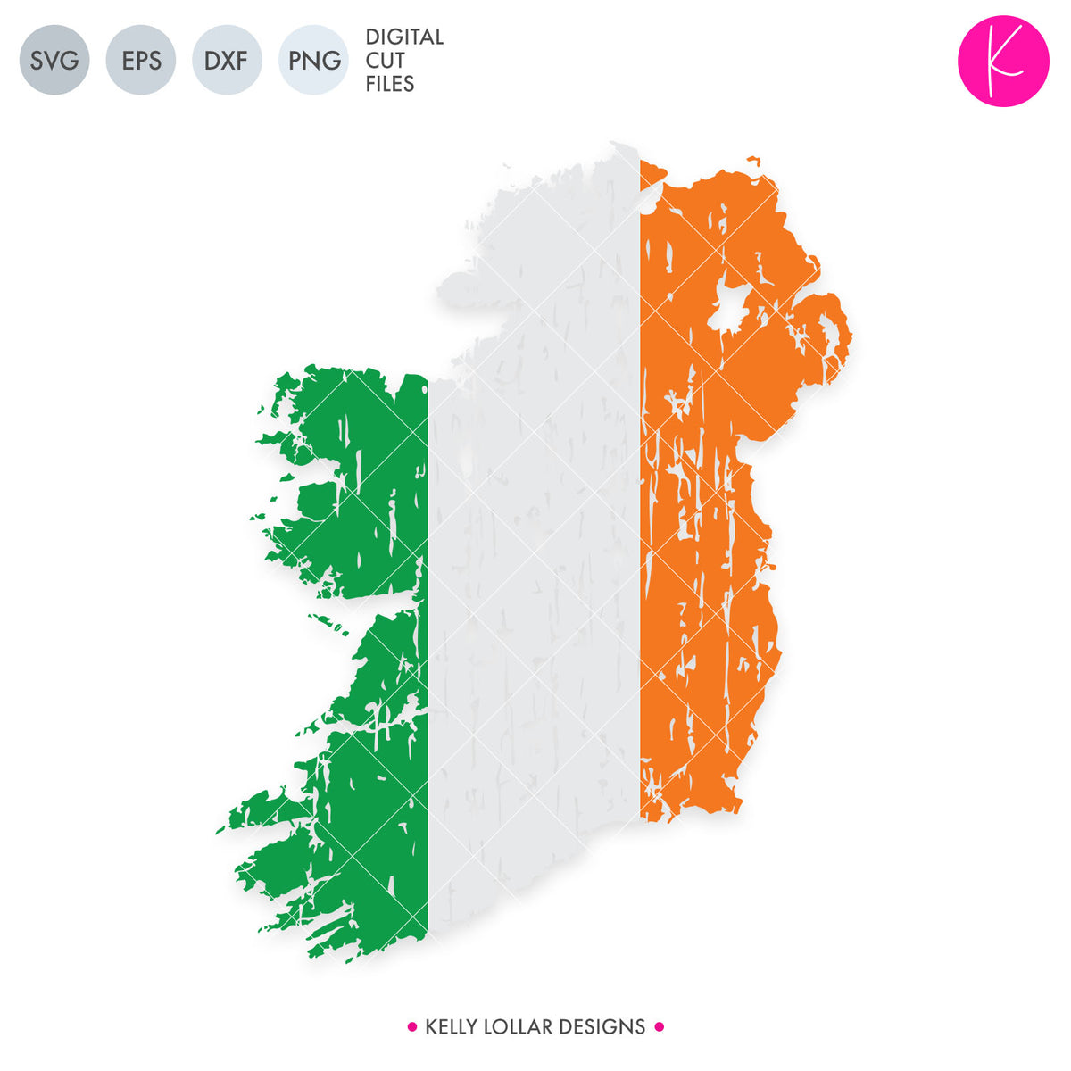 Ireland Silhouette | SVG DXF EPS PNG Cut Files