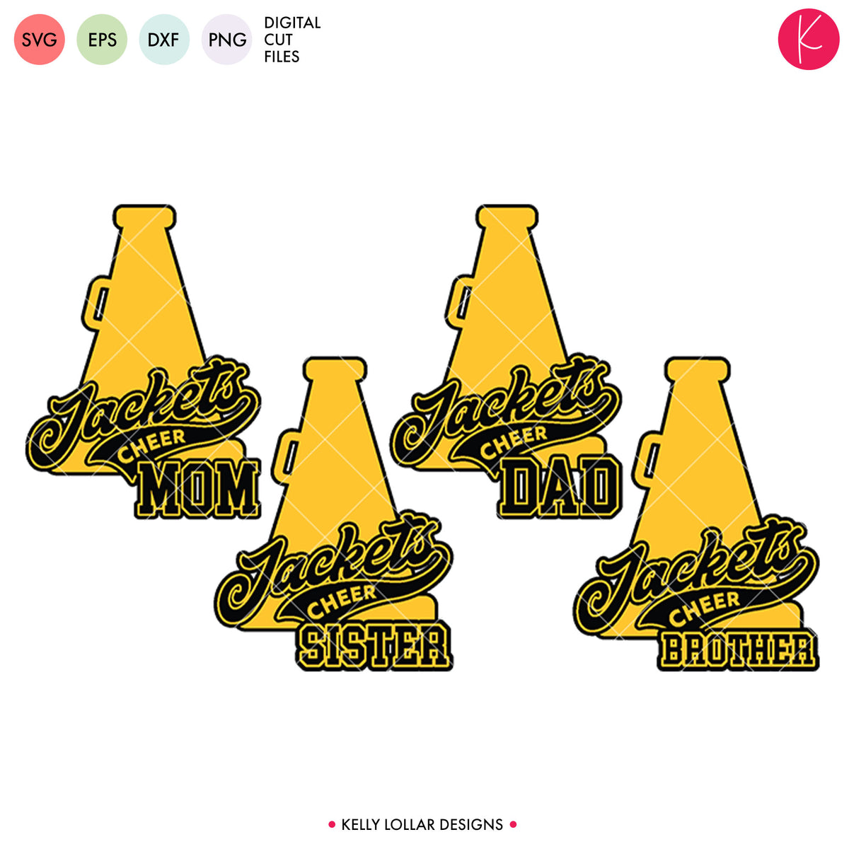 Jackets Cheer Bundle | SVG DXF EPS PNG Cut Files