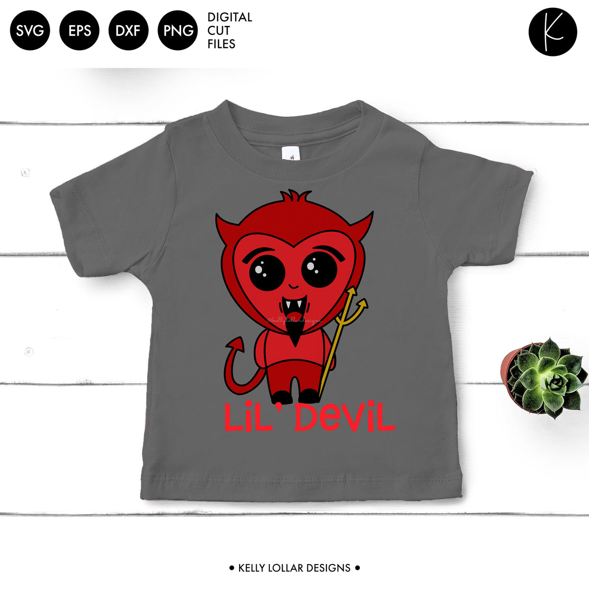 Kawaii Devil | SVG DXF EPS PNG Cut Files