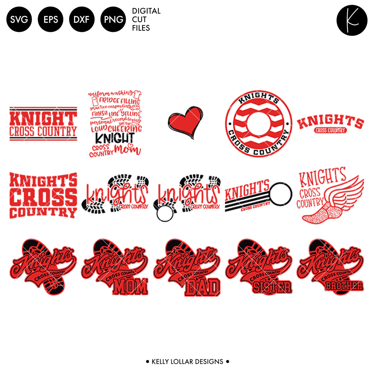 Knights Cross Country Bundle | SVG DXF EPS PNG Cut Files
