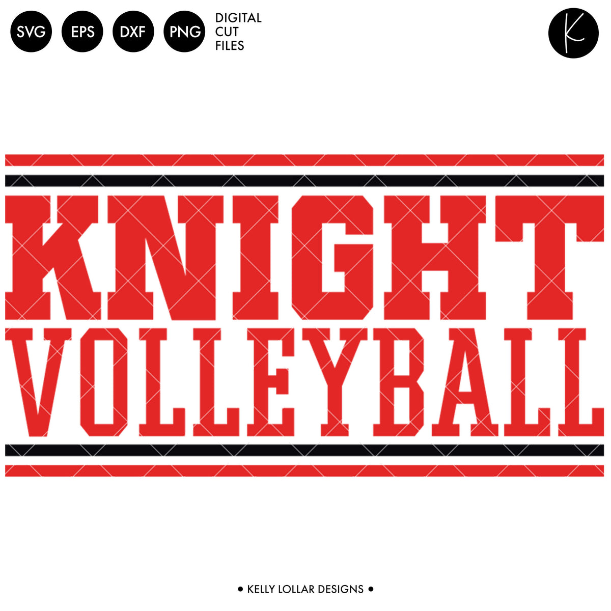 Knights Volleyball Bundle | SVG DXF EPS PNG Cut Files