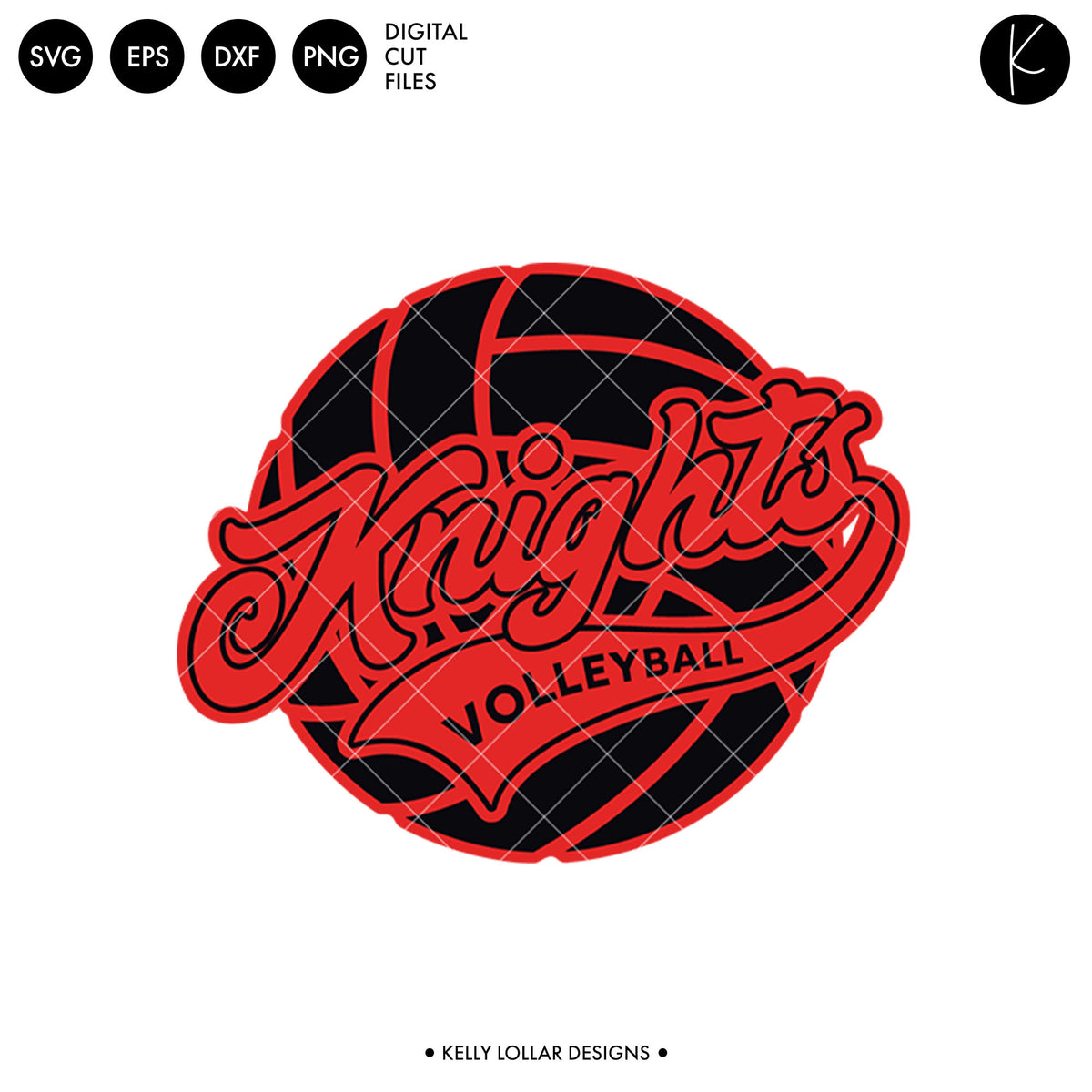 Knights Volleyball Bundle | SVG DXF EPS PNG Cut Files