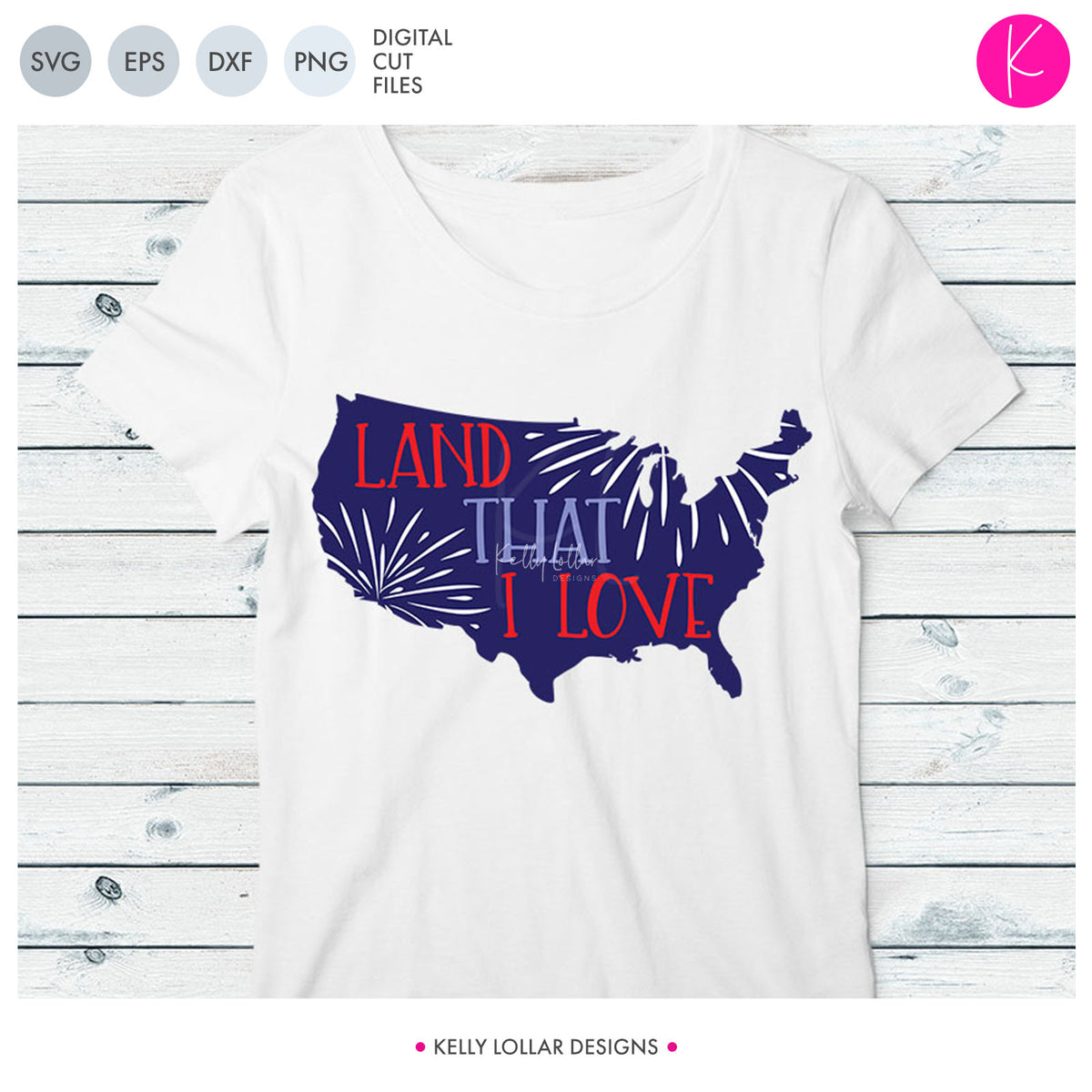 Land That I Love | SVG DXF EPS PNG Cut Files