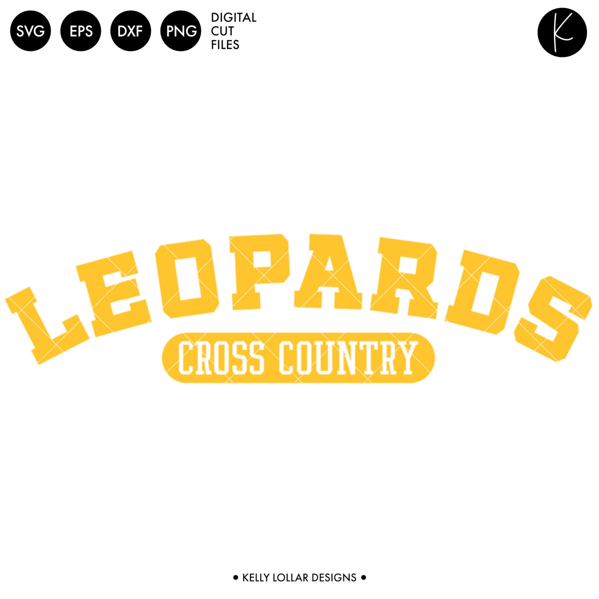 Leopards Cross Country Bundle | SVG DXF EPS PNG Cut Files