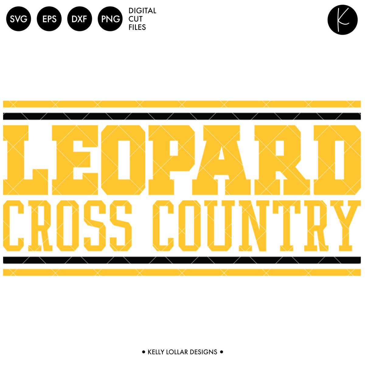 Leopards Cross Country Bundle | SVG DXF EPS PNG Cut Files