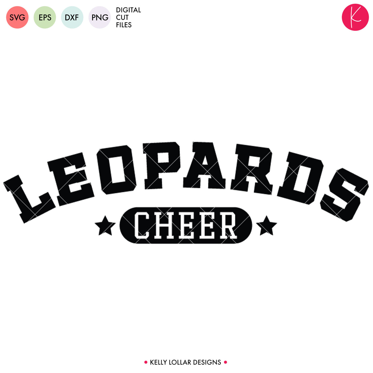 Leopards Cheer Bundle | SVG DXF EPS PNG Cut Files