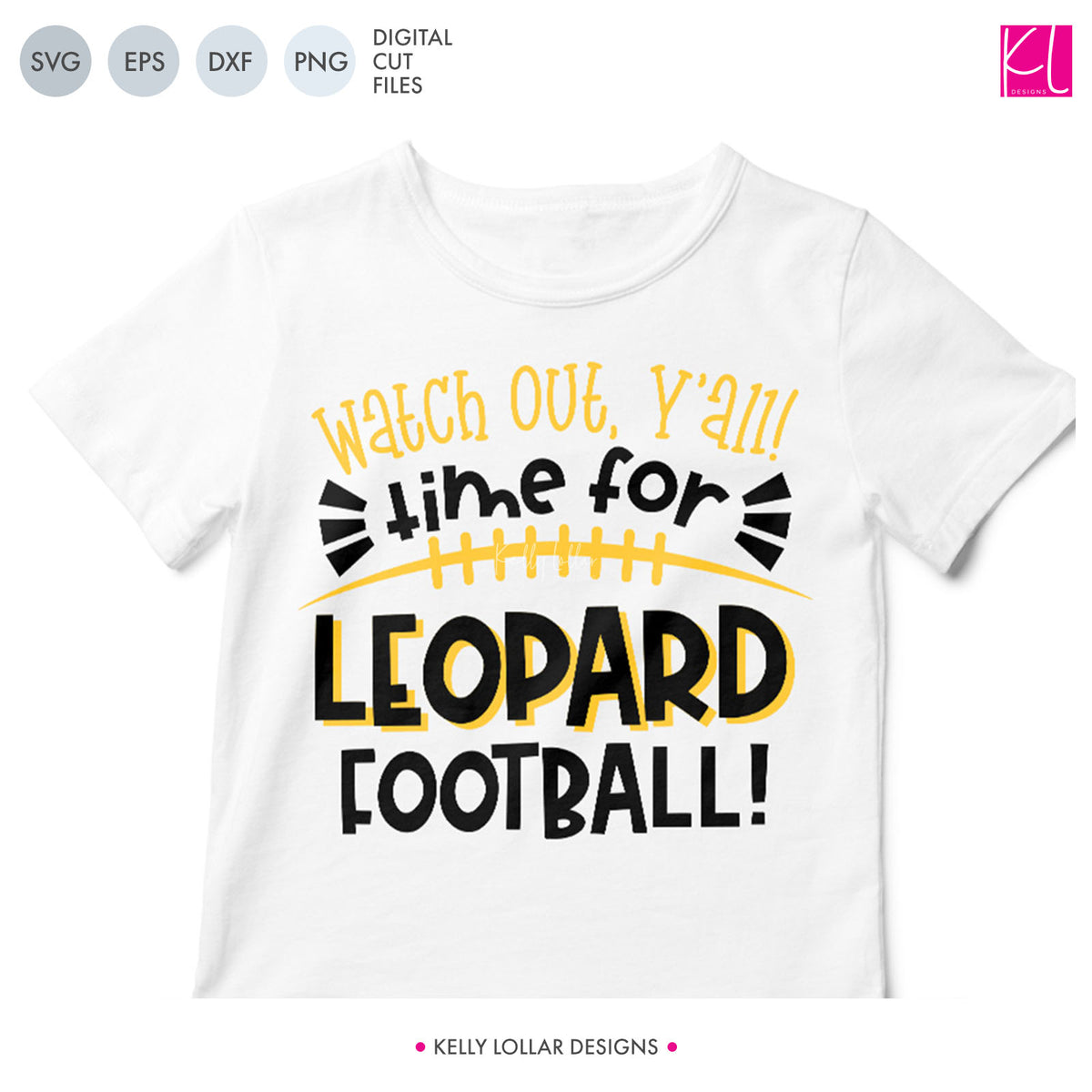 Leopards Football Bundle | SVG DXF EPS PNG Cut Files