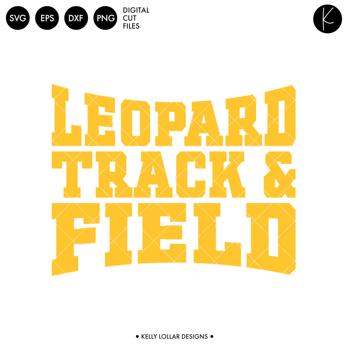 Leopards Track &amp; Field Bundle | SVG DXF EPS PNG Cut Files