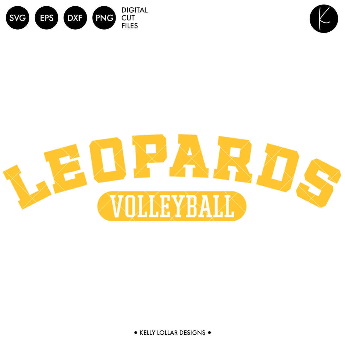 Leopards Volleyball Bundle | SVG DXF EPS PNG Cut Files
