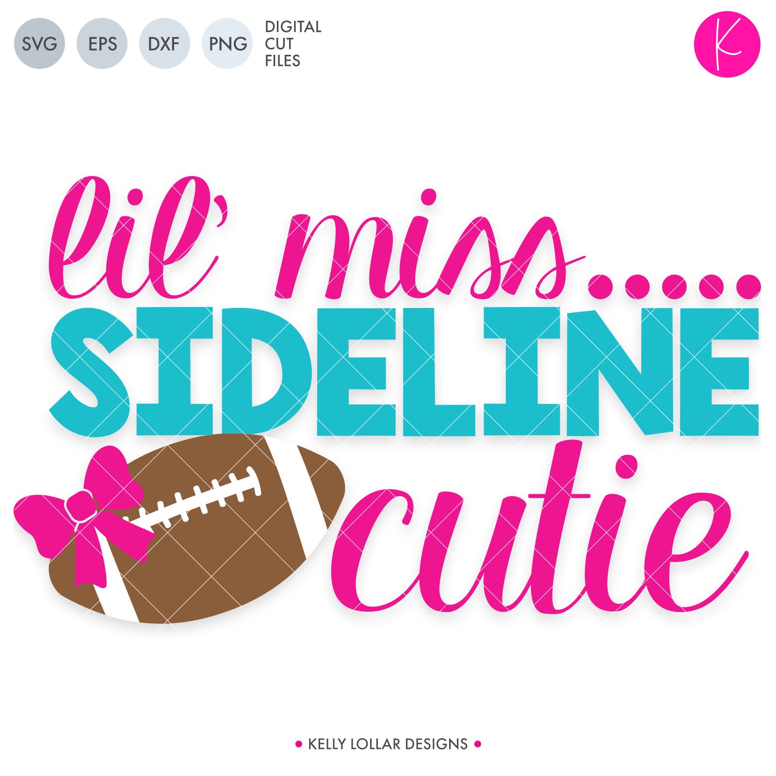 Lil' Miss Sideline Cutie | SVG DXF EPS PNG Cut Files