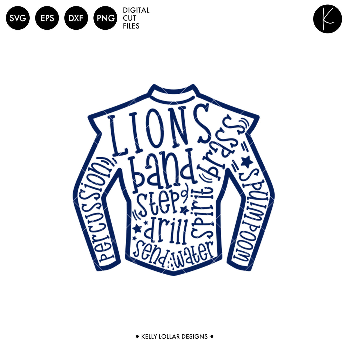 Lions Band Bundle | SVG DXF EPS PNG Cut Files
