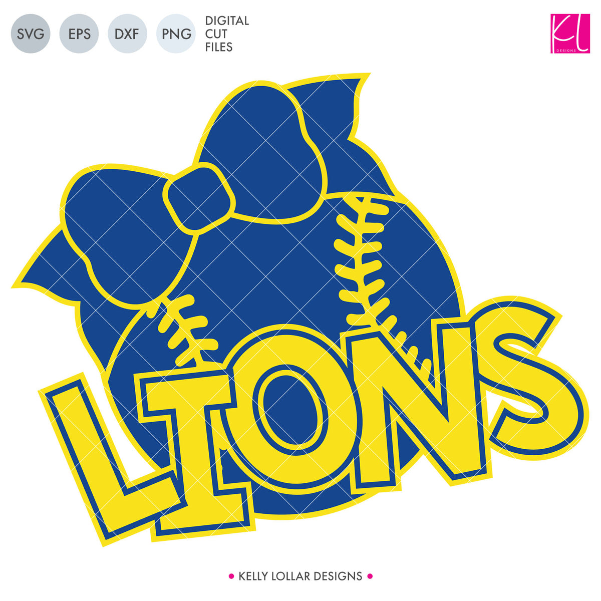 Lions Baseball &amp; Softball Bundle | SVG DXF EPS PNG Cut Files