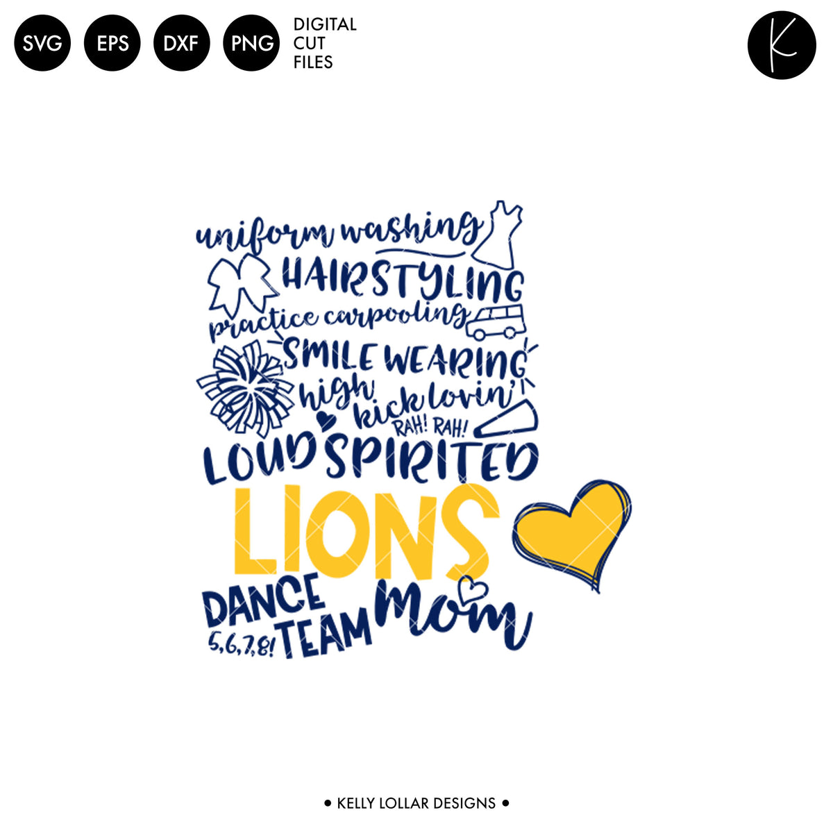 Lions Dance Bundle | SVG DXF EPS PNG Cut Files