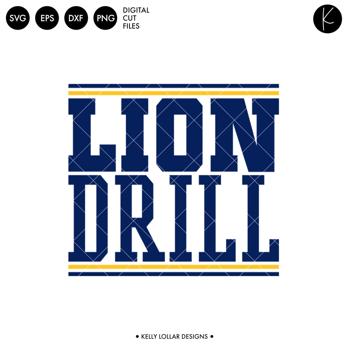 Lions Drill Bundle | SVG DXF EPS PNG Cut Files