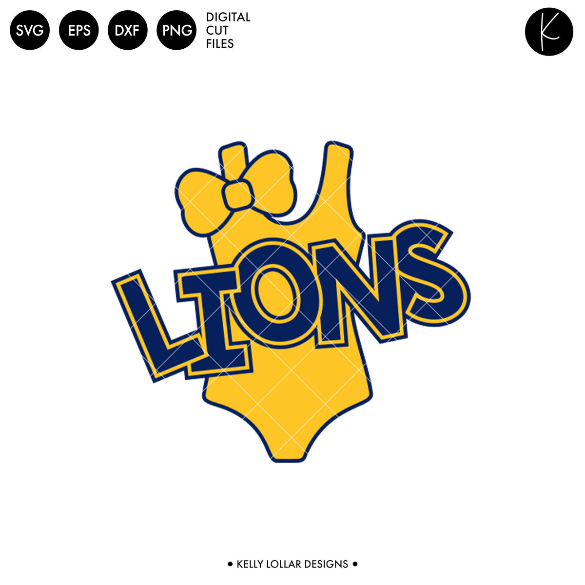 Lions Swim Bundle | SVG DXF EPS PNG Cut Files