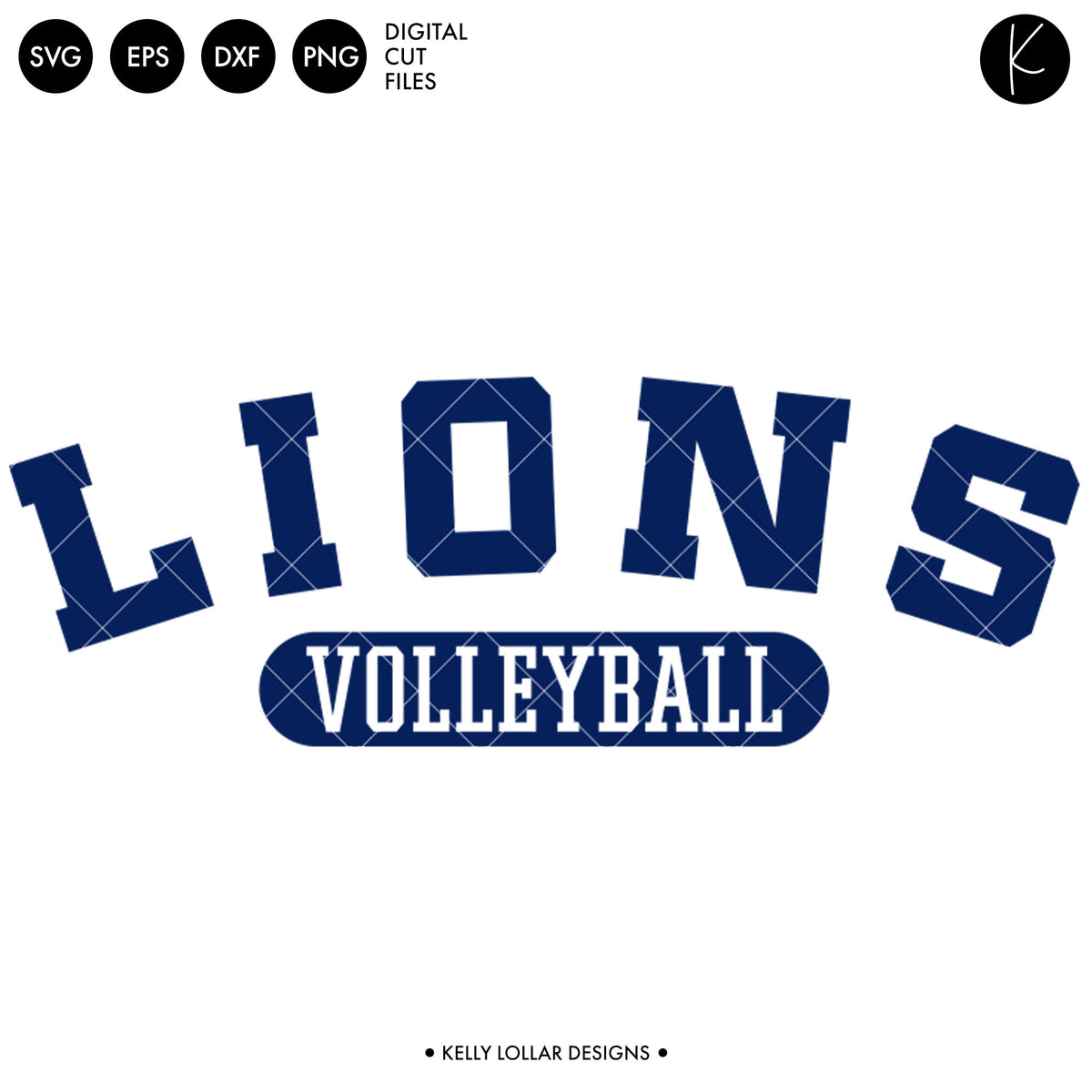 Lions Volleyball Bundle | SVG DXF EPS PNG Cut Files