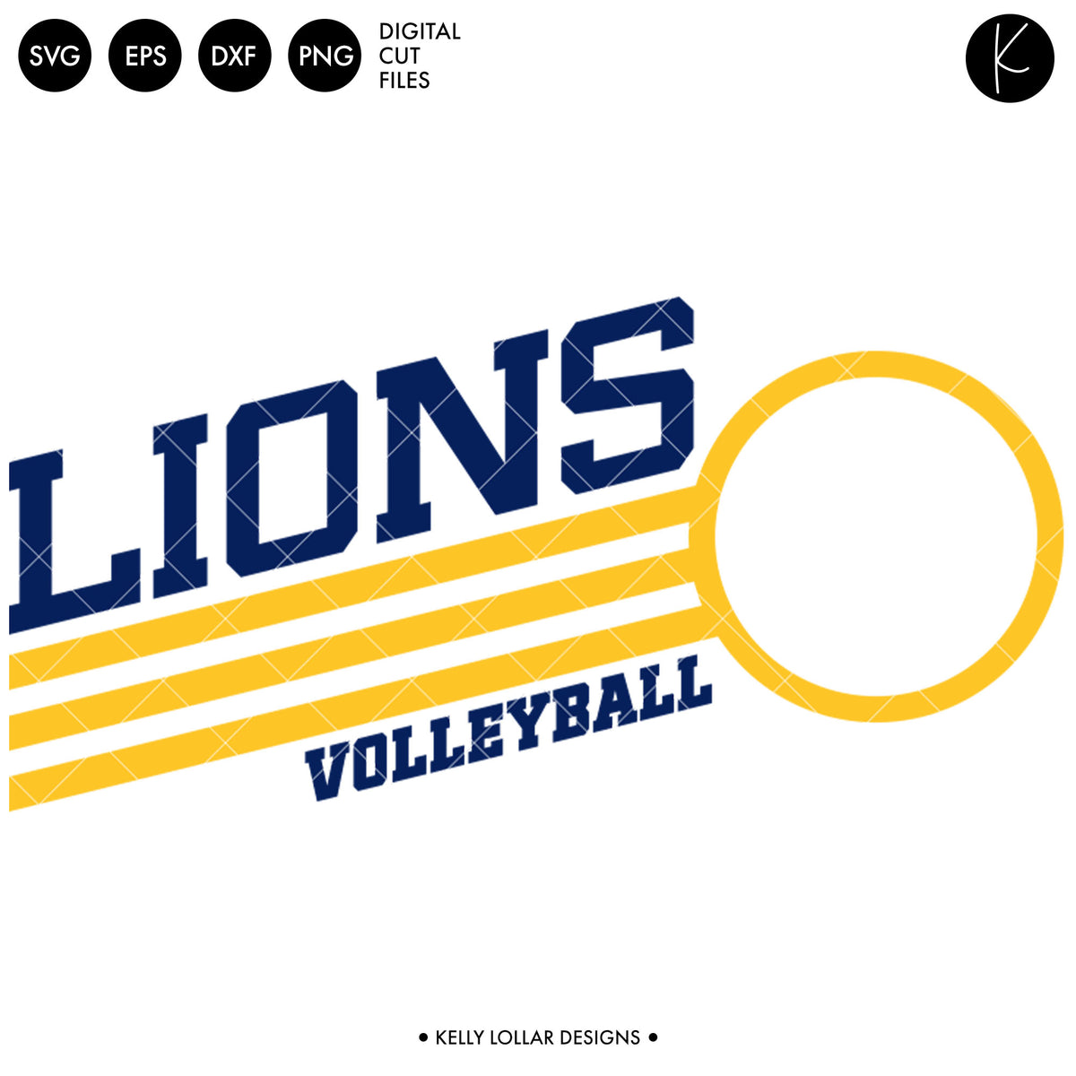 Lions Volleyball Bundle | SVG DXF EPS PNG Cut Files