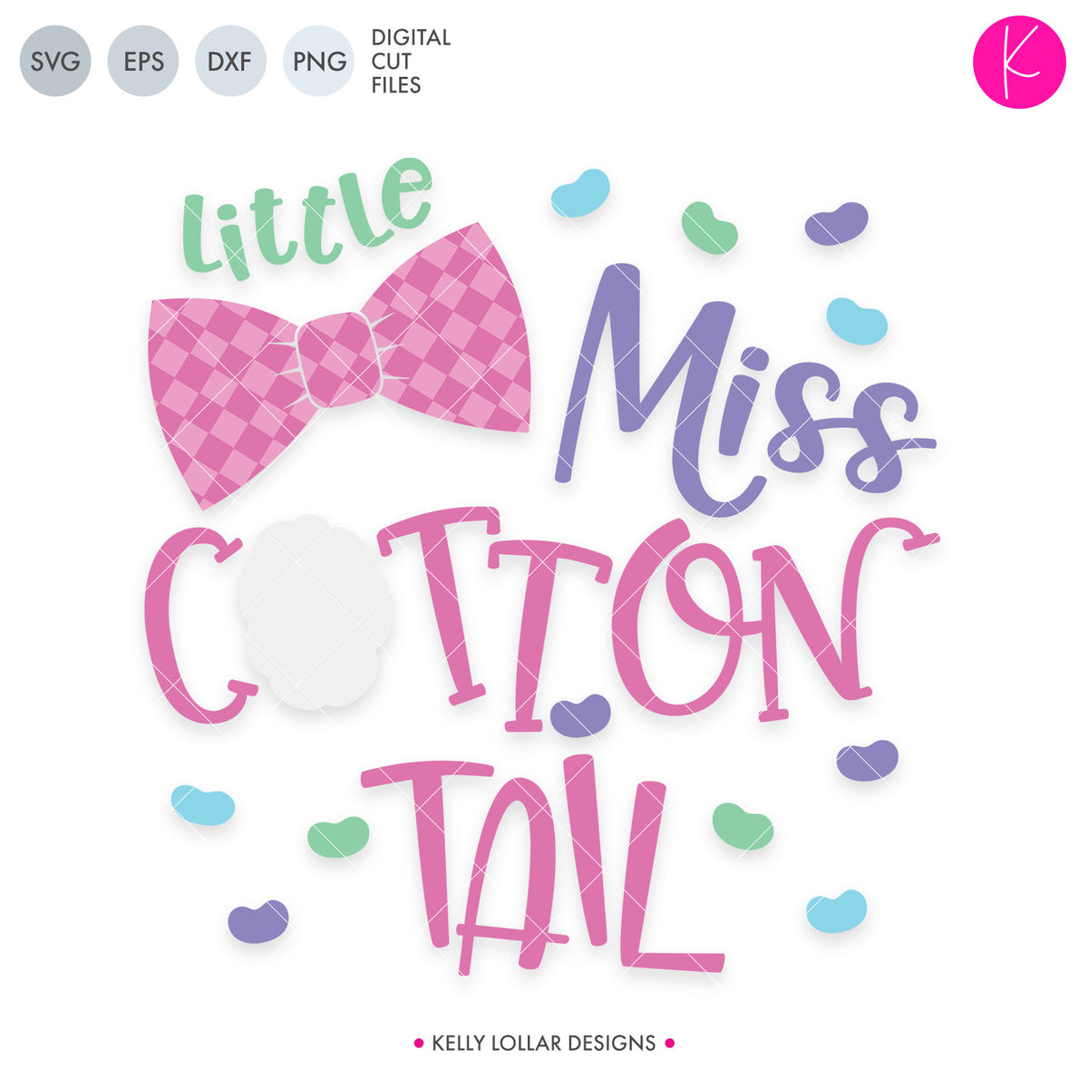Little Miss Cottontail | SVG DXF EPS PNG Cut Files