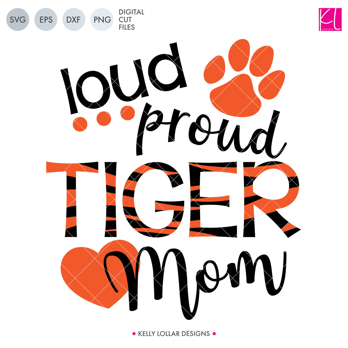 Tigers Mascot Bundle | SVG DXF EPS PNG Cut Files