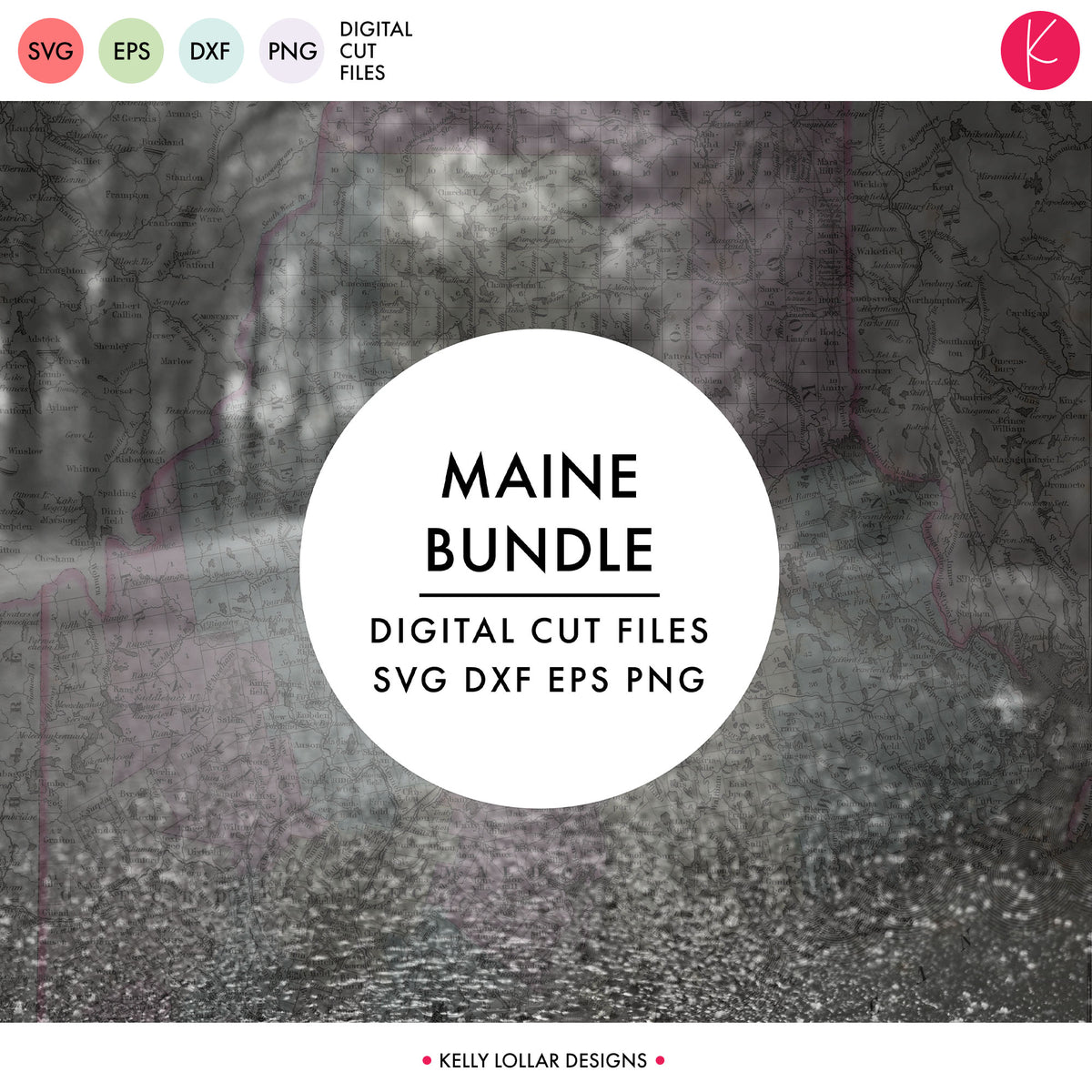 Maine State Bundle | SVG DXF EPS PNG Cut Files