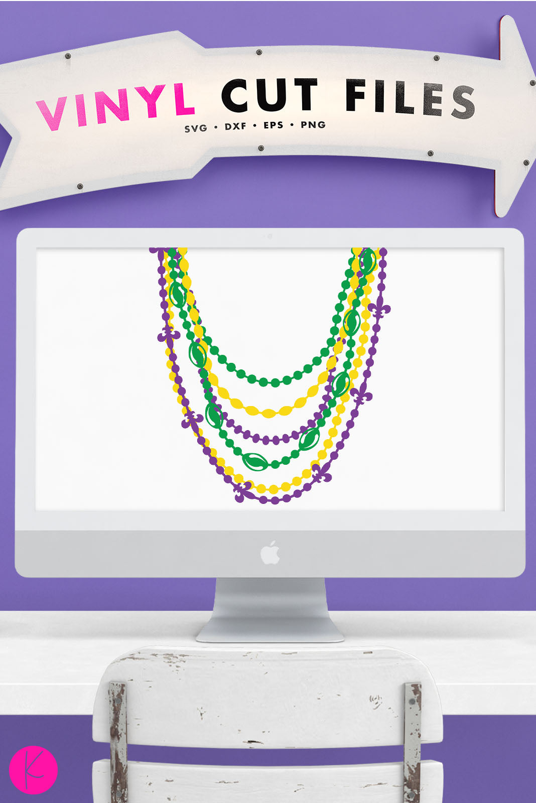 Mardi Gras Beads Pack | SVG DXF EPS PNG Cut Files
