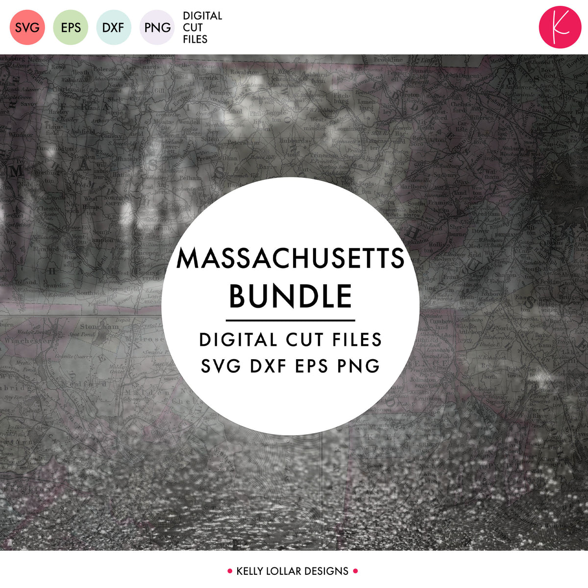 Massachusetts State Bundle | SVG DXF EPS PNG Cut Files