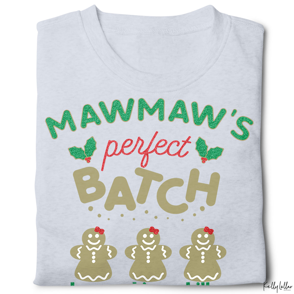 Mawmaw&#39;s Perfect Batch | Christmas Shirt Design for Mawmaw with Gingerbread Cookies for Children&#39;s Names | SVG DXF EPS PNG Cut Files