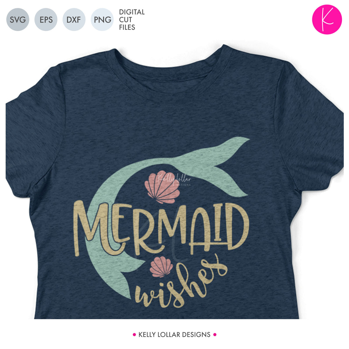 Mermaid Wishes | SVG DXF EPS PNG Cut Files