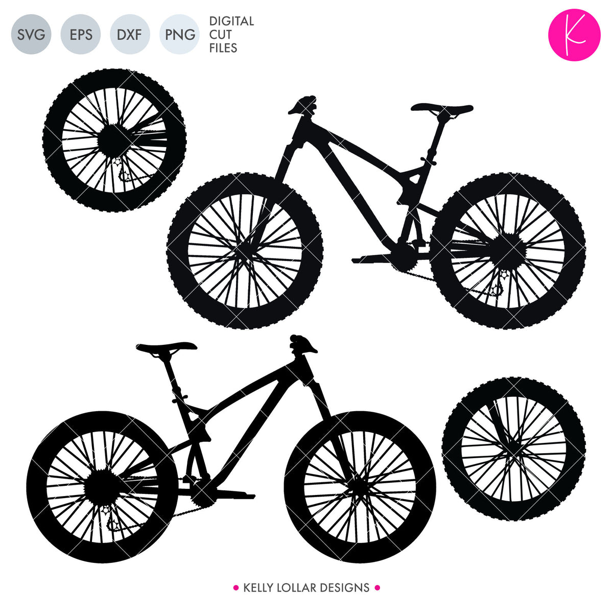 Mountain Bike | SVG DXF EPS PNG Cut Files