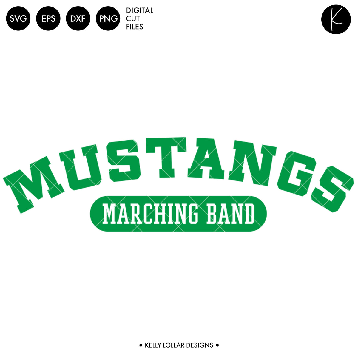 Mustangs Band Bundle | SVG DXF EPS PNG Cut Files