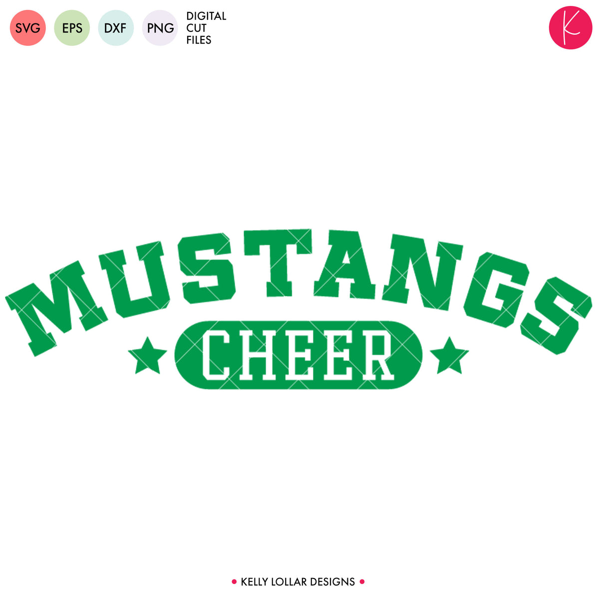 Mustangs Cheer Bundle | SVG DXF EPS PNG Cut Files