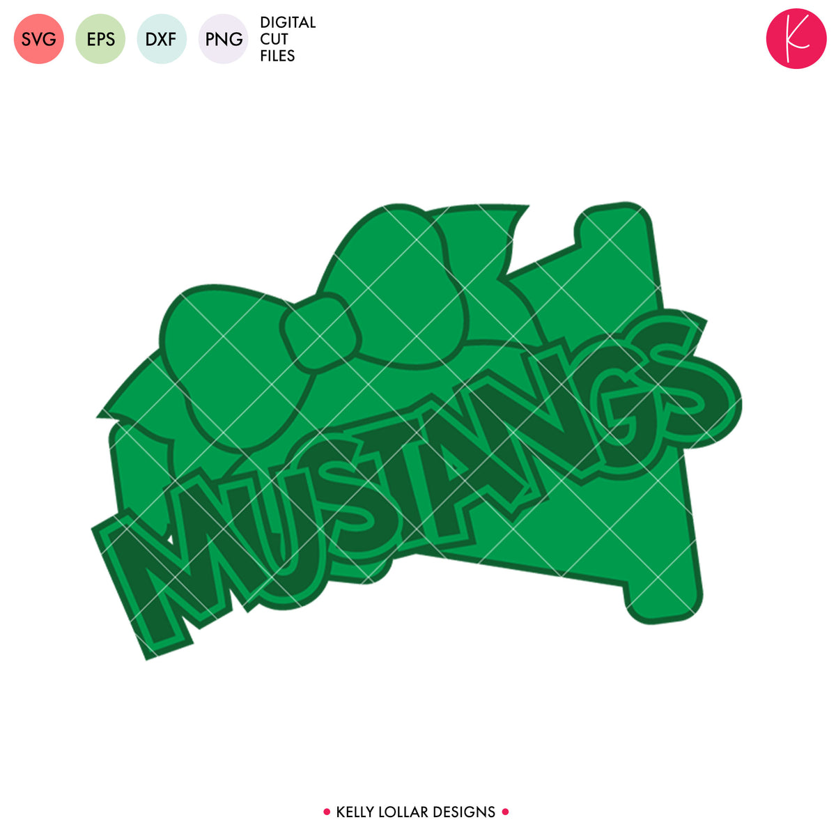 Mustangs Cheer Bundle | SVG DXF EPS PNG Cut Files