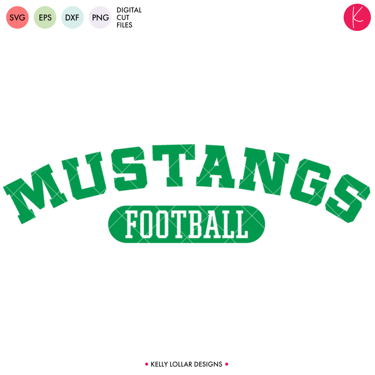 Mustangs Football Bundle | SVG DXF EPS PNG Cut Files