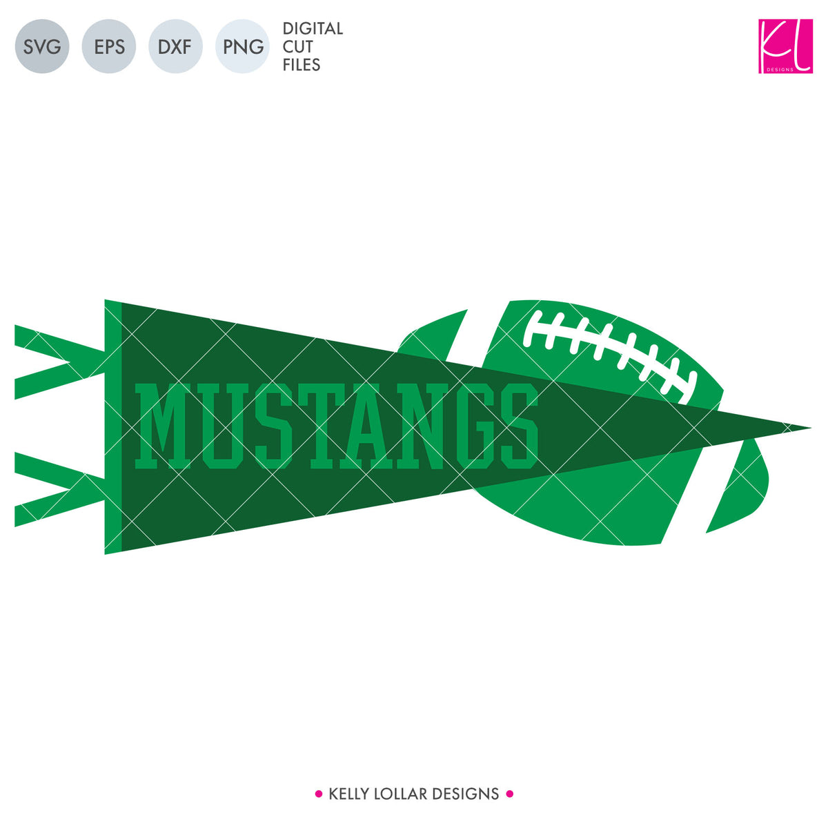 Mustangs Football Bundle | SVG DXF EPS PNG Cut Files