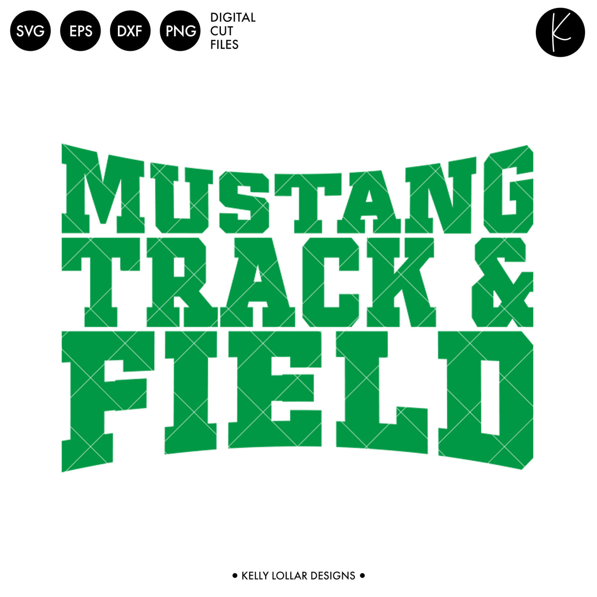 Mustangs Track &amp; Field Bundle | SVG DXF EPS PNG Cut Files