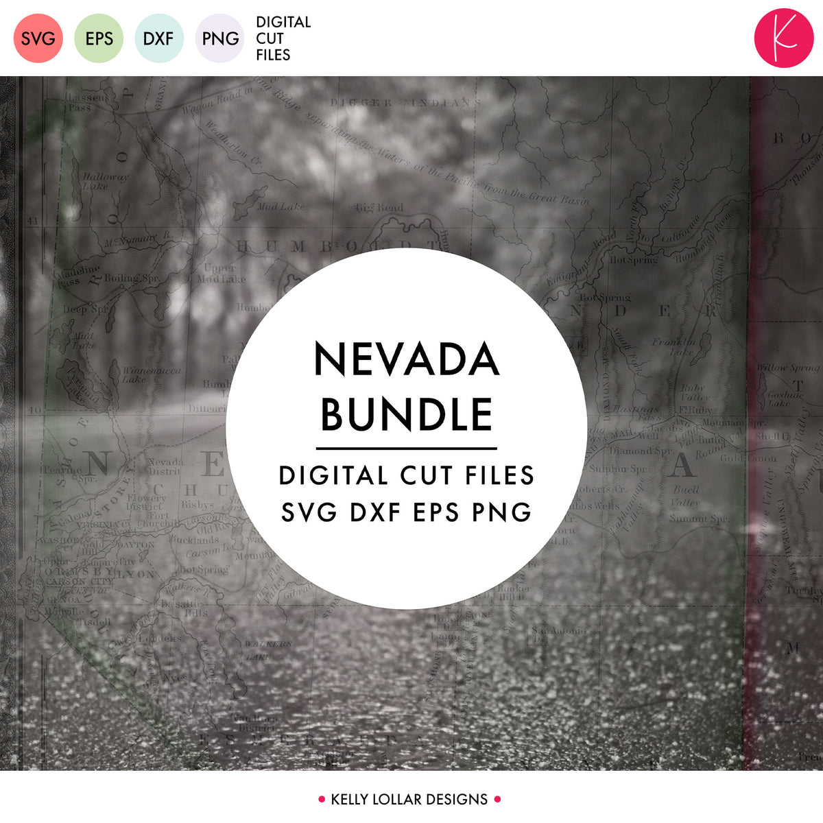 Nevada State Bundle | SVG DXF EPS PNG Cut Files