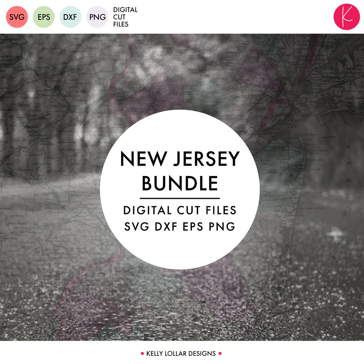 New Jersey State Bundle | SVG DXF EPS PNG Cut Files