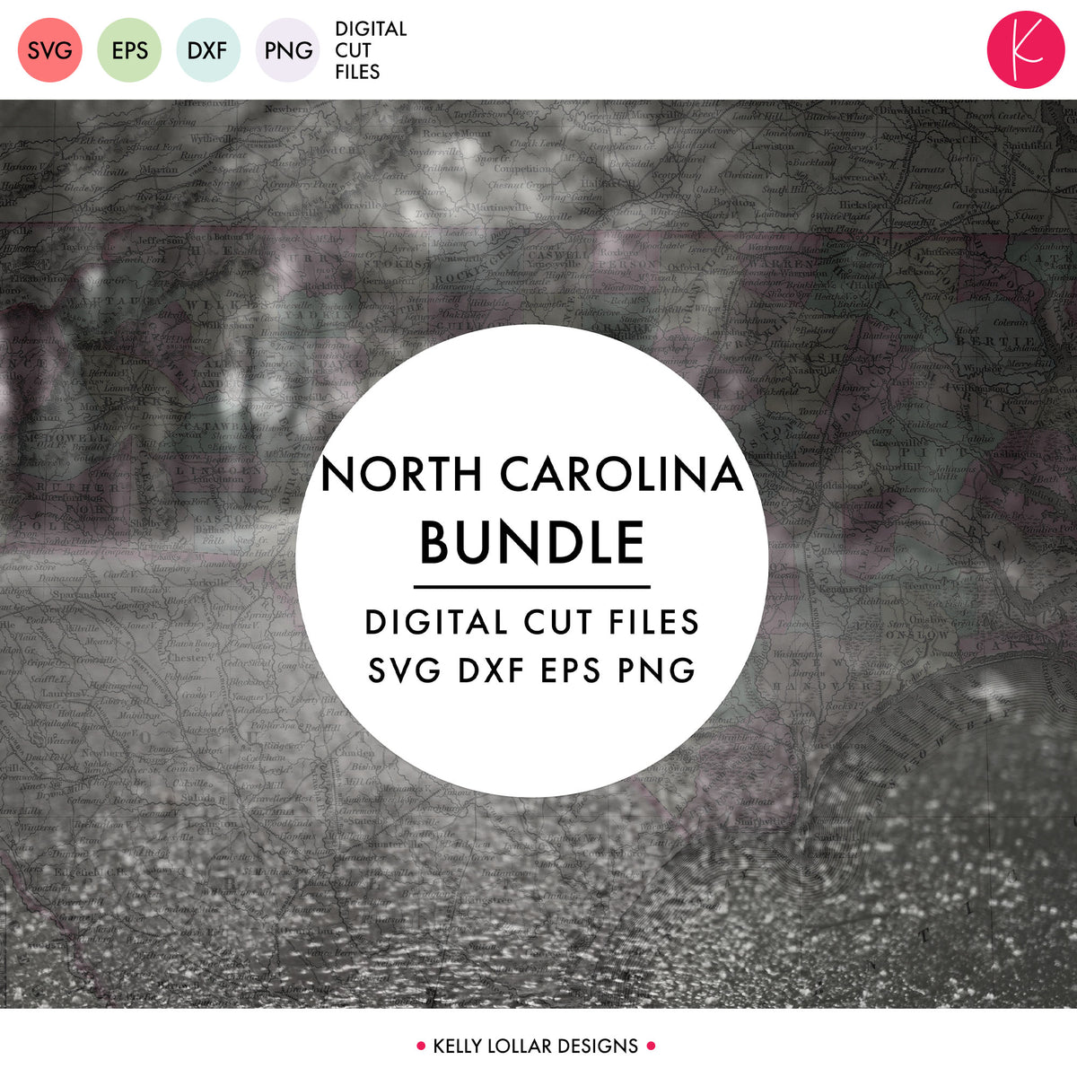 North Carolina State Bundle | SVG DXF EPS PNG Cut Files