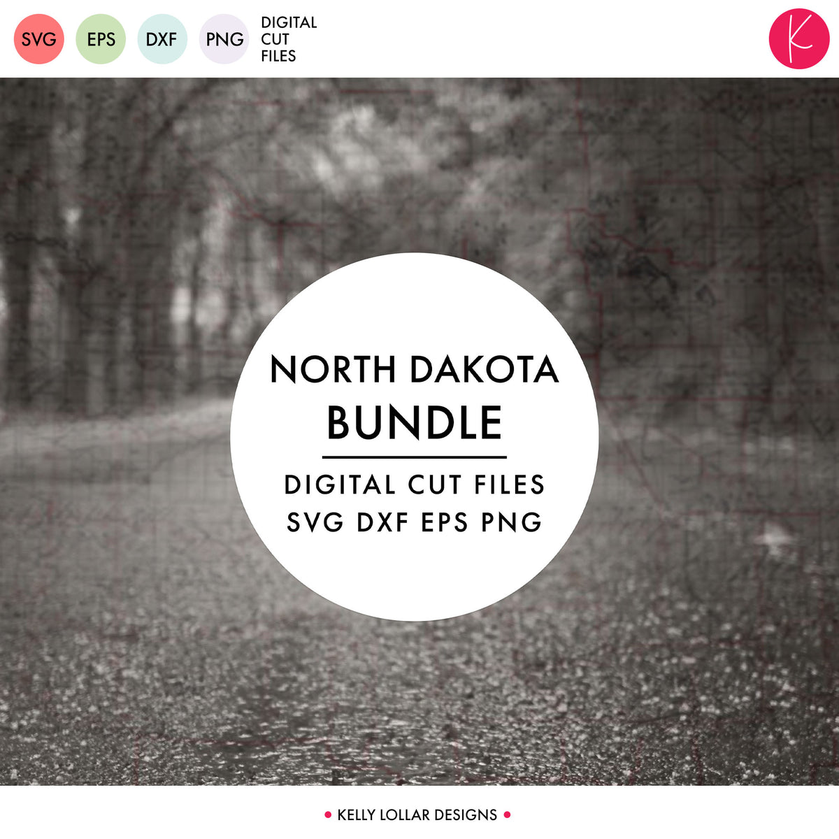 North Dakota State Bundle | SVG DXF EPS PNG Cut Files