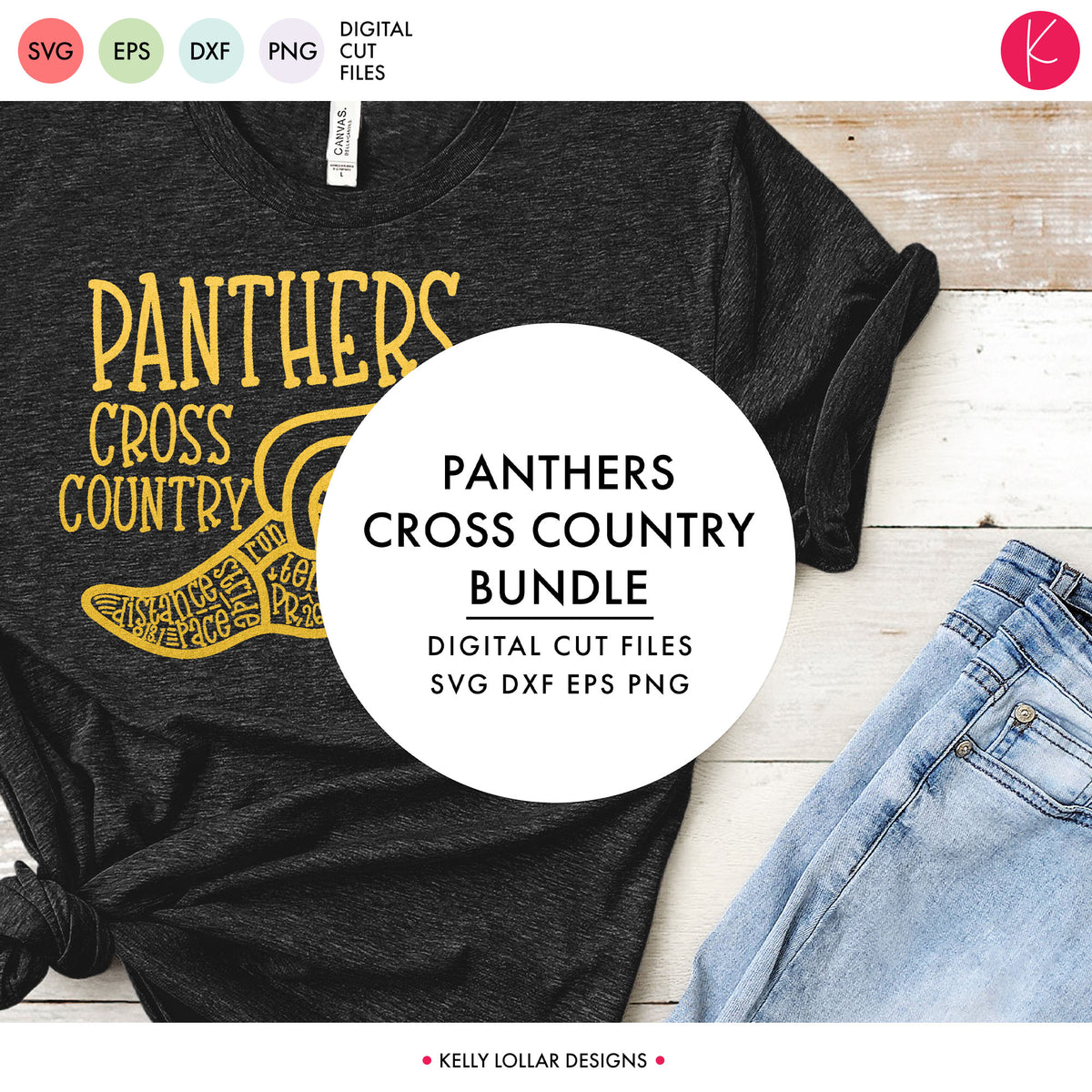 Panthers Cross Country Bundle | SVG DXF EPS PNG Cut Files